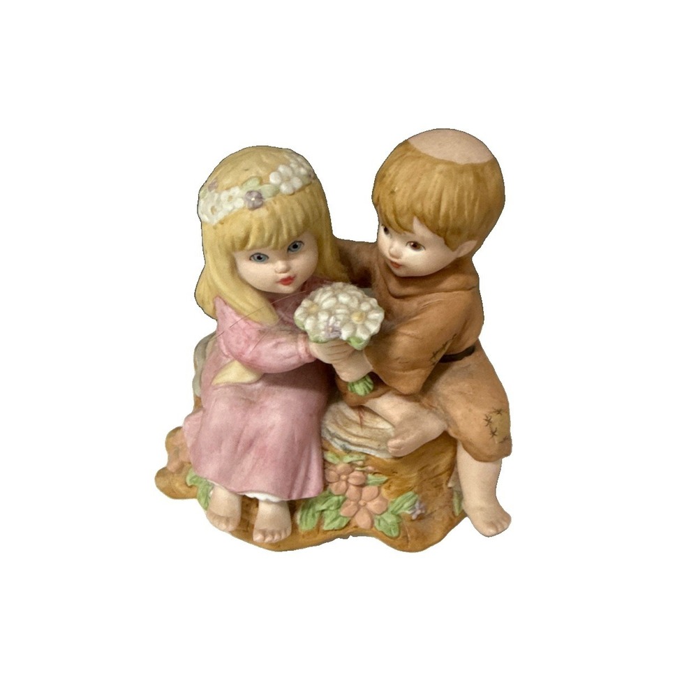 Schmid Little Francis Music Box Figurine Love Is The Greatest Gift 1993 Vintage